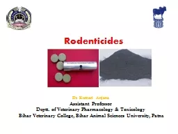 Rodenticides Dr.  Kumari