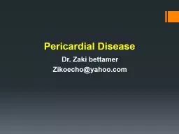 Pericardial Disease Dr.