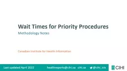 Wait Times for Priority Procedures