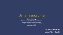 Usher Syndrome Mark Dunning