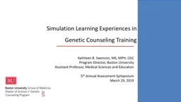 Simulation Learning Experiences in
