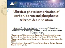 Ultrafast photoisomerization of carbon, boron and phosphorus