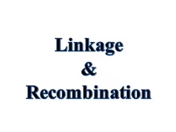 Linkage  & Recombination