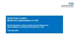 South East London  Medicines Optimisation in CVD