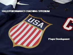 HIGH PERFORMANCE  COACHING  SYPOSIUM