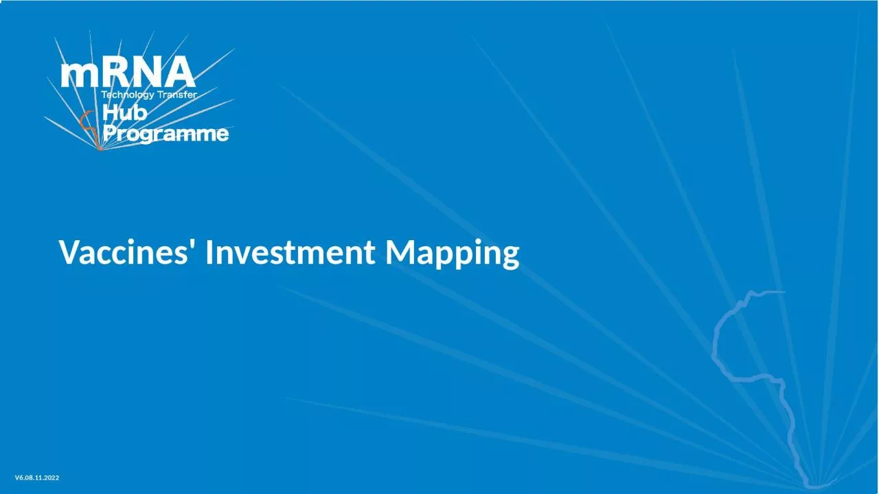 Vaccines' Investment Mapping