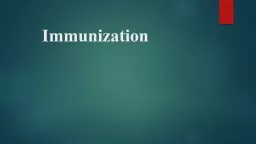 Immunization Introduction