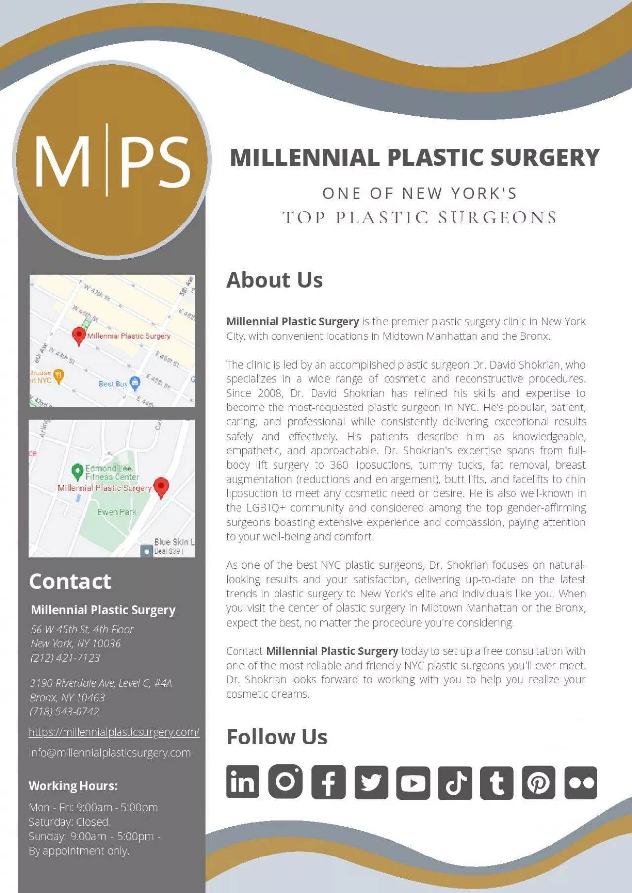Millennial Plastic Surgery NY