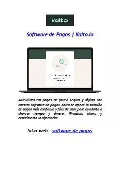 Software de Pagos | Kalto.la