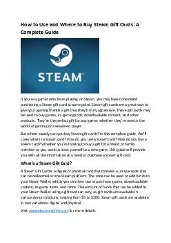 How to Use and Where to Buy Steam Gift Cards: A Complete Guide