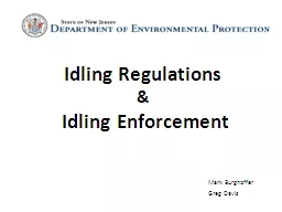 Idling  Regulations &