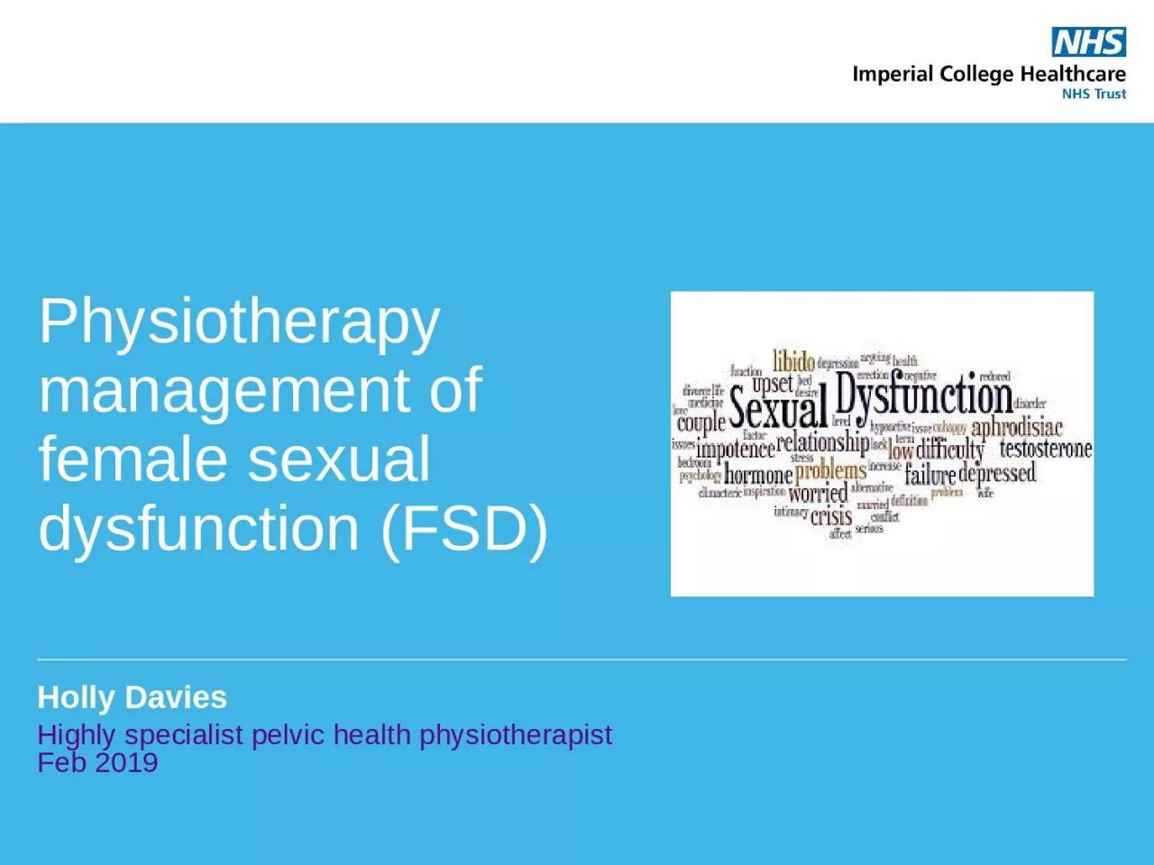 PPT-Holly Davies Highly specialist pelvic health physiotherapist