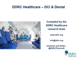 DDRC Healthcare –  DCI & Denial