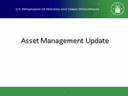 Asset Management Update ‹#›
