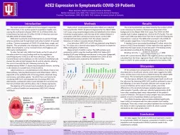 ACE2 Expression in Symptomatic COVID-19 Patients