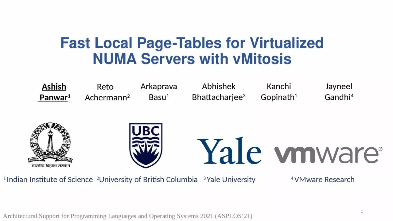 PPT-Fast Local Page-Tables for Virtualized