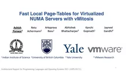 Fast Local Page-Tables for Virtualized