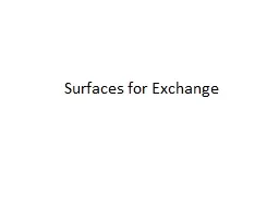Surfaces for Exchange  Exchange