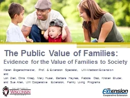 The  Public Value of Families