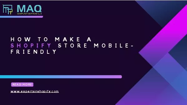 How To Make A Shopify Store Mobile Friendly