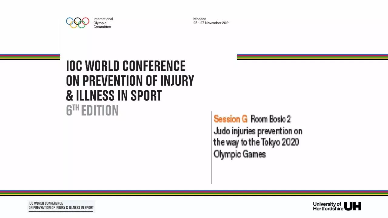 PPT-HEAD INJURIES PREVENTION IN JUDO; EVIDENCE AND PRACTICAL ASPECTS.