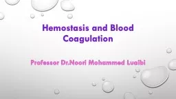 Hemostasis and Blood Coagulation