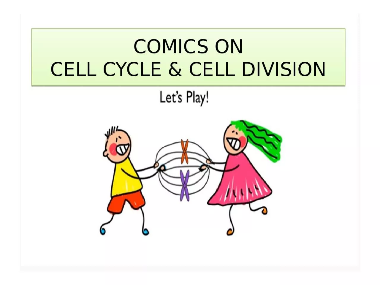COMICS ON CELL CYCLE & CELL DIVISION