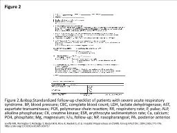 Figure 2 Figure 2.&nbsp;Standardized follow-up checklist of patients with severe acute respirat