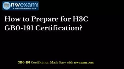 H3C GB0-191 Certification: Exam Details | Syllabus | Questions & Answers
