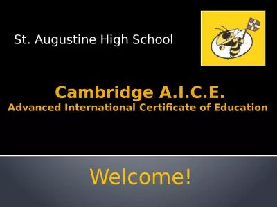 Cambridge A.I.C.E. Advanced International Certificate of Education