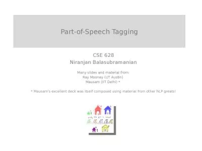 Part-of-Speech Tagging CSE 628