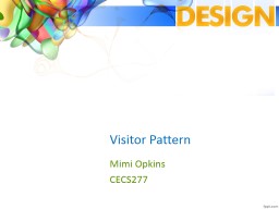 Visitor Pattern	 Mimi Opkins