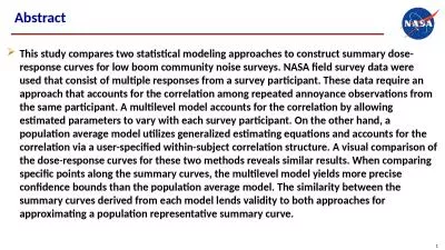 This study compares two statistical modeling approaches to construct summary dose-response