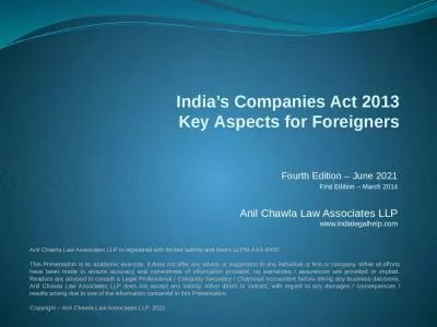 India’s Companies Act 2013