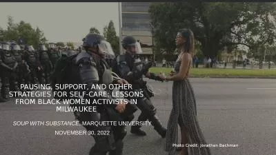 Pausing, Support, and other Strategies for Self-Care: Lessons from Black Women Activists