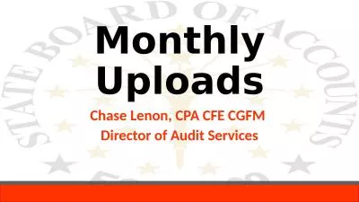 Monthly Uploads Chase Lenon, CPA CFE CGFM