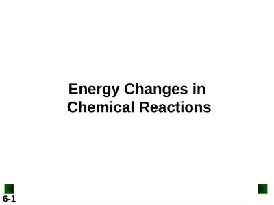 Energy  Changes in  Chemical