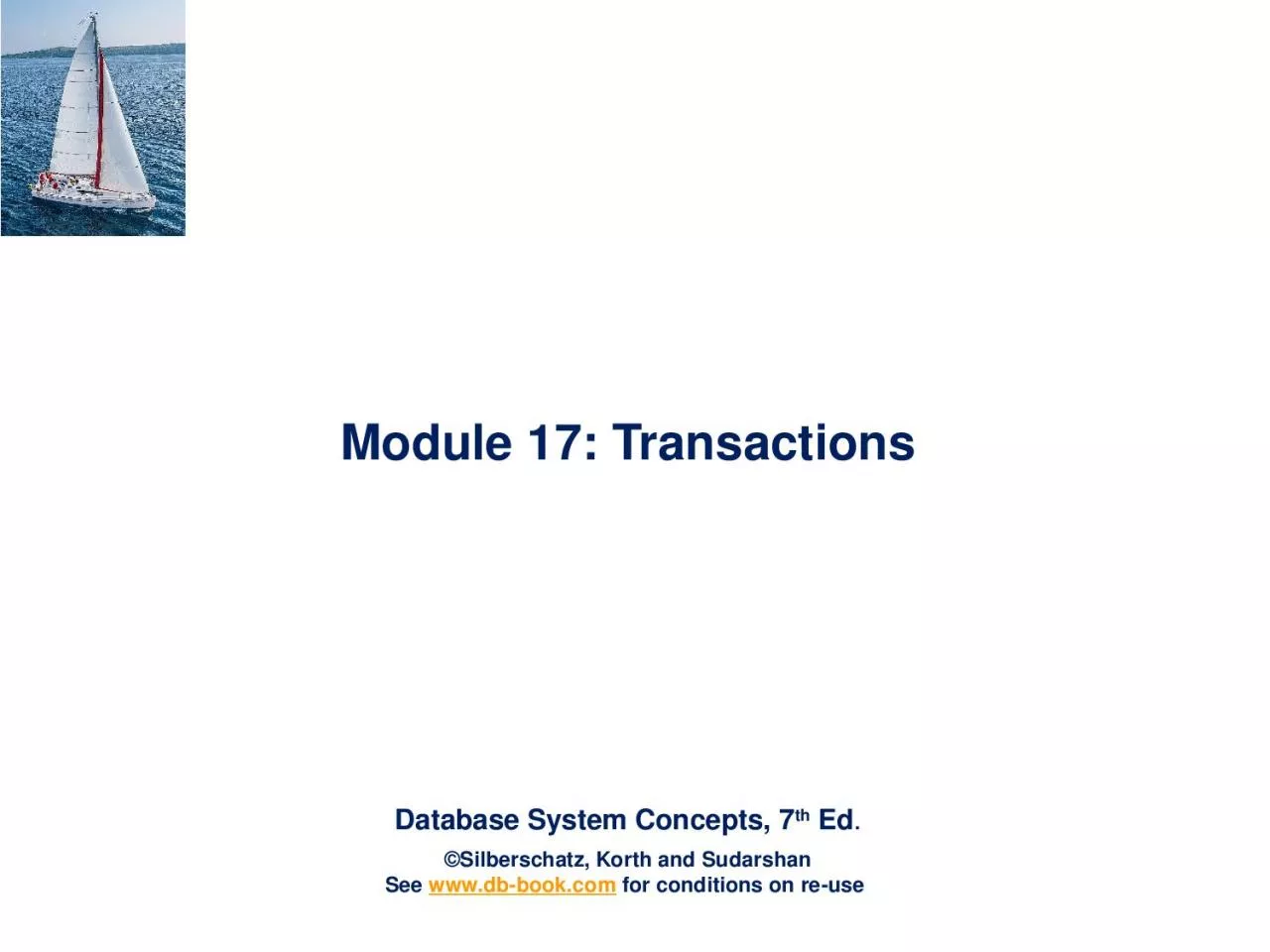 PPT-Module 17: Transactions