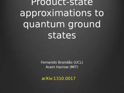 Product-state approximations to quantum ground states