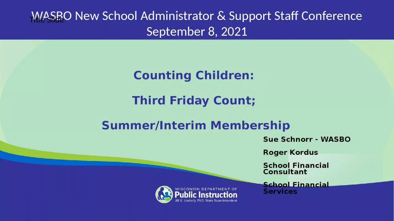 PPT-Title Slide Counting Children: