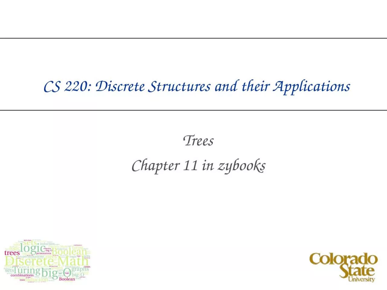 PPT-CS 220: Discrete Structures and their Applications