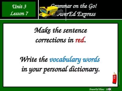 Grammar on the Go!