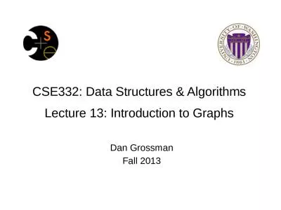 CSE332: Data  Structures & Algorithms