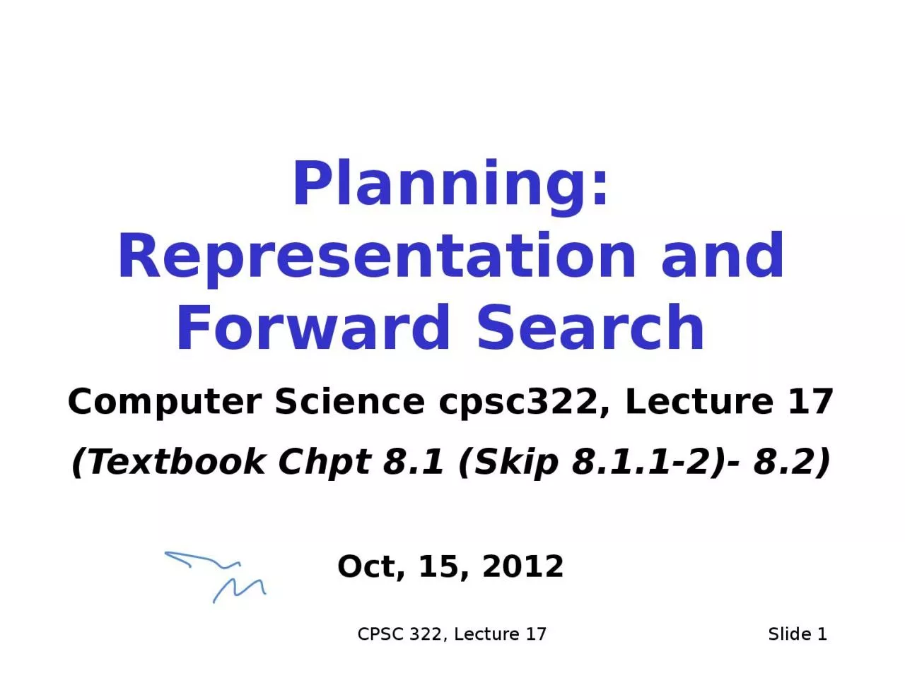 PPT-CPSC 322, Lecture 17 Slide