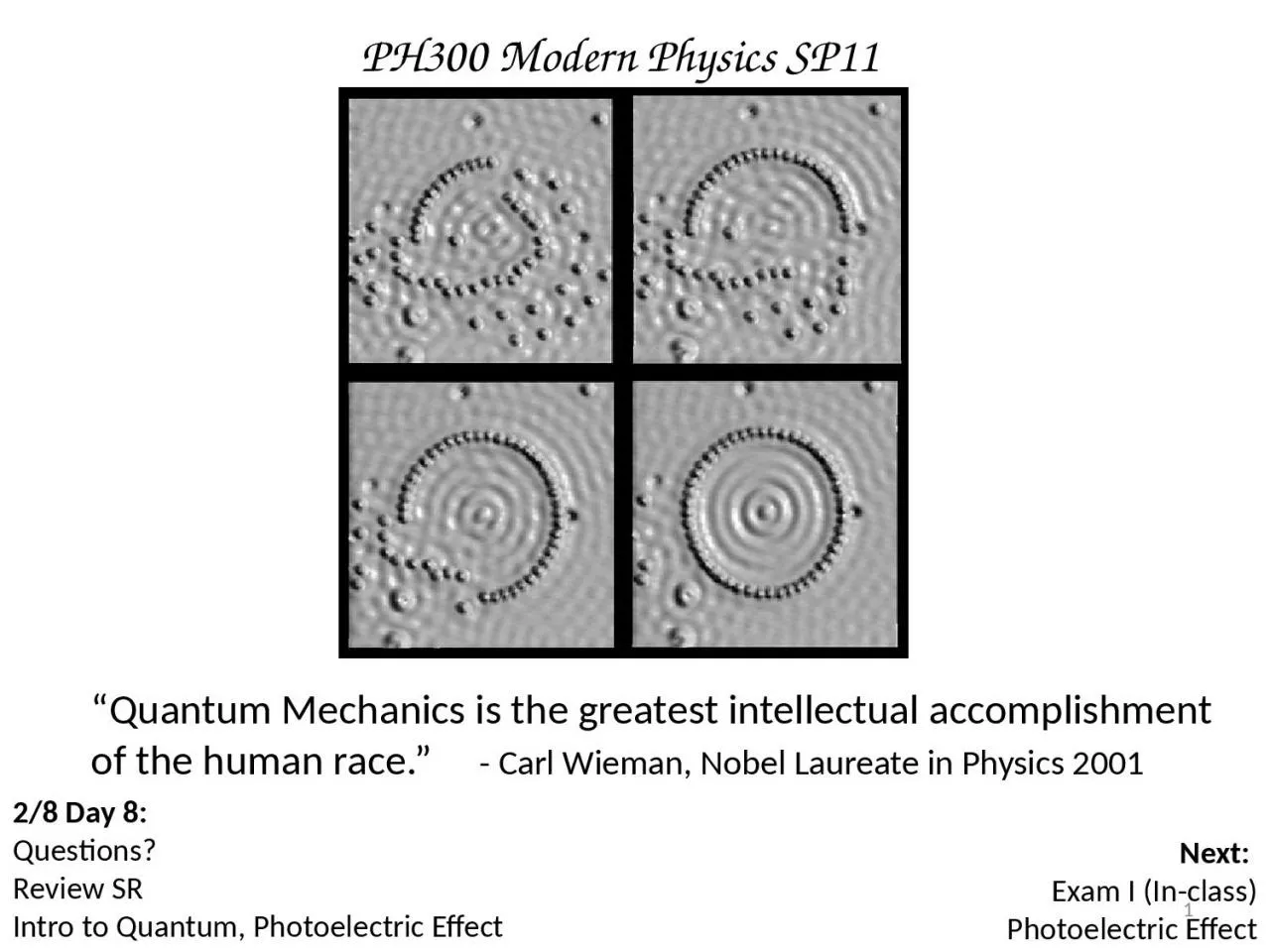 PPT-1 PH300 Modern Physics SP11