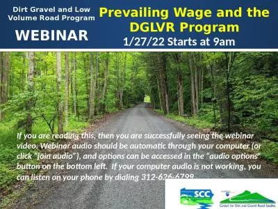 1 Prevailing Wage and the DGLVR Program