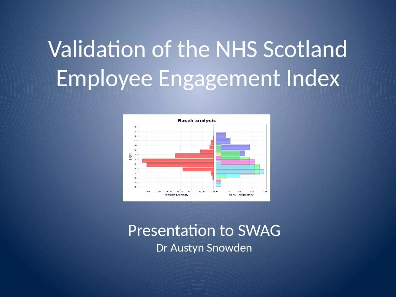 PPT-Validation of the NHS Scotland Employee Engagement Index