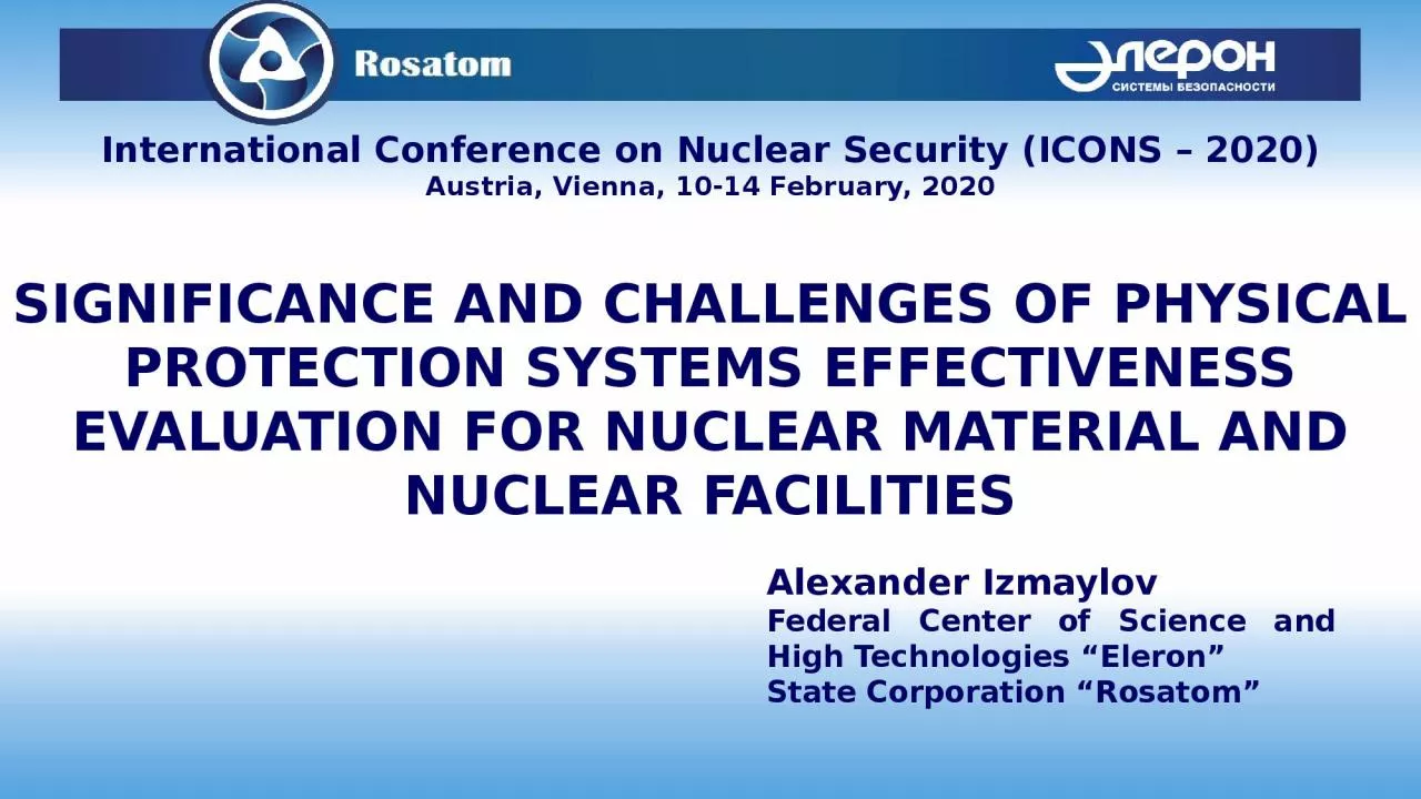 International Conference on Nuclear Security