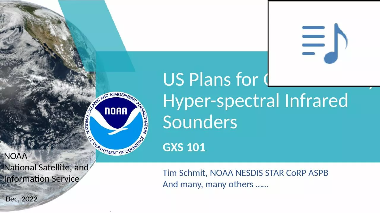 PPT-US Plans for Geostationary Hyper-spectral Infrared Sounders