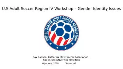 U.S Adult Soccer Region IV Workshop